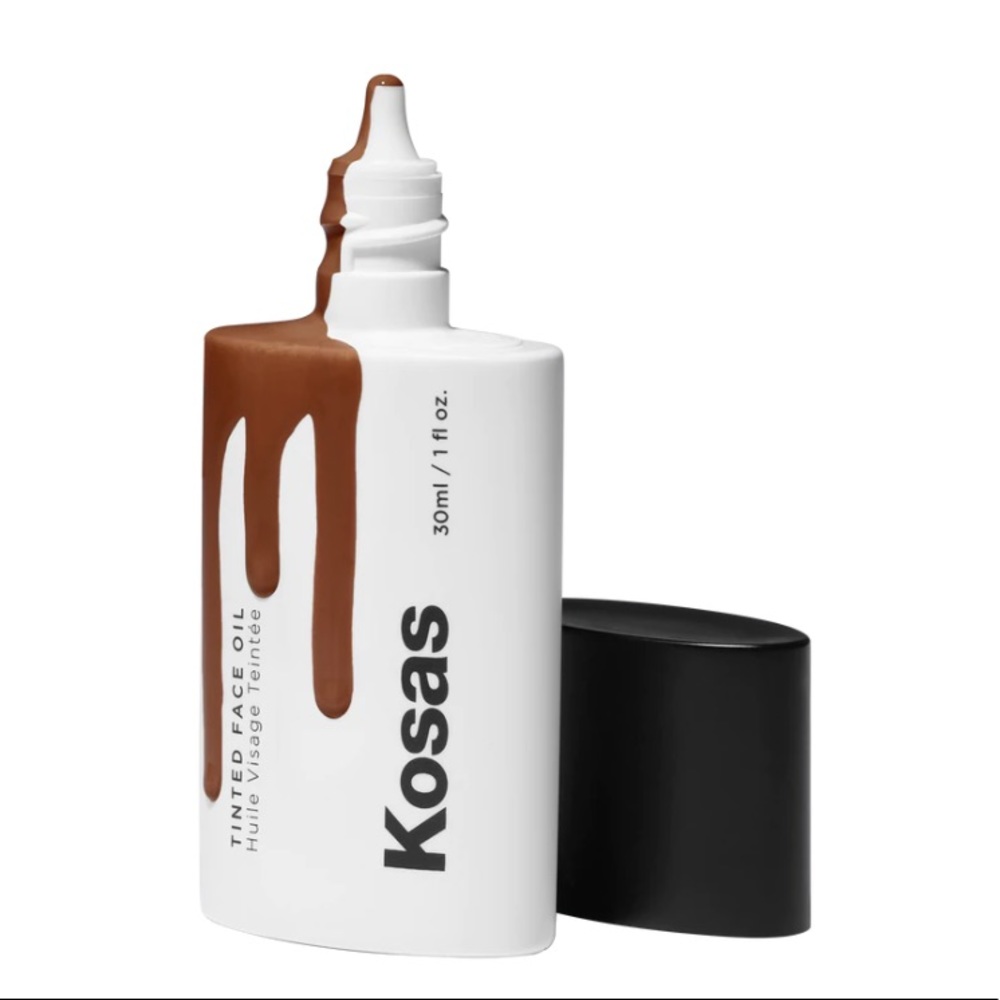 Kosas Tinted Face Oil. Tone 8.2 Deep with neutral undertones.